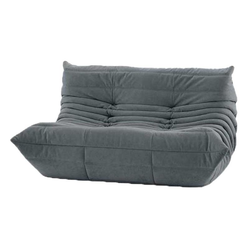 Καναπές διθέσιος Nextdeco Togo Alcantara σκούρο γκρι Υ70x132x102εκ Καναπές διθέσιος Nextdeco Togo Alcantara σκούρο γκρι Υ70x132x102εκ