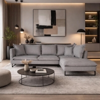 Καναπές γωνιακός Nextdeco Siegfried δεξιά γωνία γκρι Y85x286x183εκ. Καναπές γωνιακός Nextdeco Siegfried δεξιά γωνία γκρι Y85x286x183εκ.