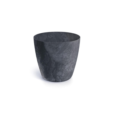 Γλάστρα - κασπώ Beton effect ανθρακί Y14,5xΦ15,8εκ.