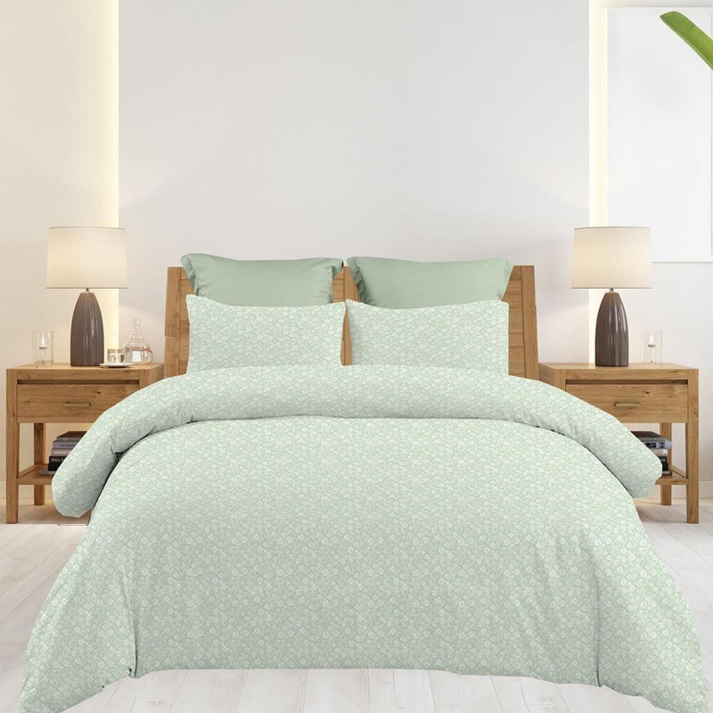 Σετ υπέρδιπλα σεντόνια Emily olive από 100% βαμβάκι 245x260εκ. Σετ υπέρδιπλα σεντόνια Emily olive από 100% βαμβάκι 245x260εκ.