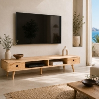 Έπιπλο τηλεόρασης Nextdeco Natural μασίφ ξύλο Υ36,5x150x40εκ. Έπιπλο τηλεόρασης Nextdeco Natural μασίφ ξύλο Υ36,5x150x40εκ.