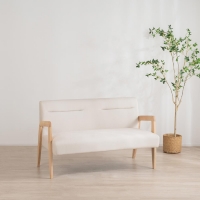 Καναπές διθέσιος Nextdeco Natural μασίφ ξύλο λευκός Υ78,5x127,6x72,5εκ. Καναπές διθέσιος Nextdeco Natural μασίφ ξύλο λευκός Υ78,5x127,6x72,5εκ.