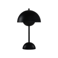 Φωτιστικό επιτραπέζιο Nextdeco LED μεταλλικό και ακρυλικό μαύρο αφής Φ18xΥ31εκ.