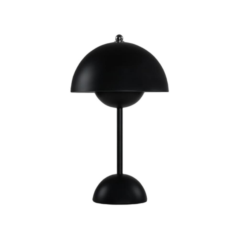 Φωτιστικό επιτραπέζιο Nextdeco LED μεταλλικό και ακρυλικό μαύρο αφής Φ18xΥ31εκ.