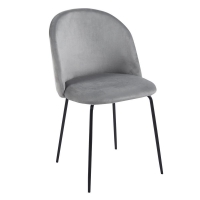 Καρέκλα μεταλλική Nextdeco Iris γκρι Υ77x48x52εκ Καρέκλα μεταλλική Nextdeco Iris γκρι Υ77x48x52εκ
