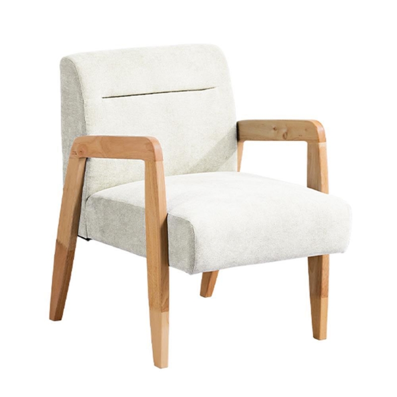 Πολυθρόνα Nextdeco Natural μασίφ ξύλο λευκή Υ78,5x58x72,5εκ. Πολυθρόνα Nextdeco Natural μασίφ ξύλο λευκή Υ78,5x58x72,5εκ.
