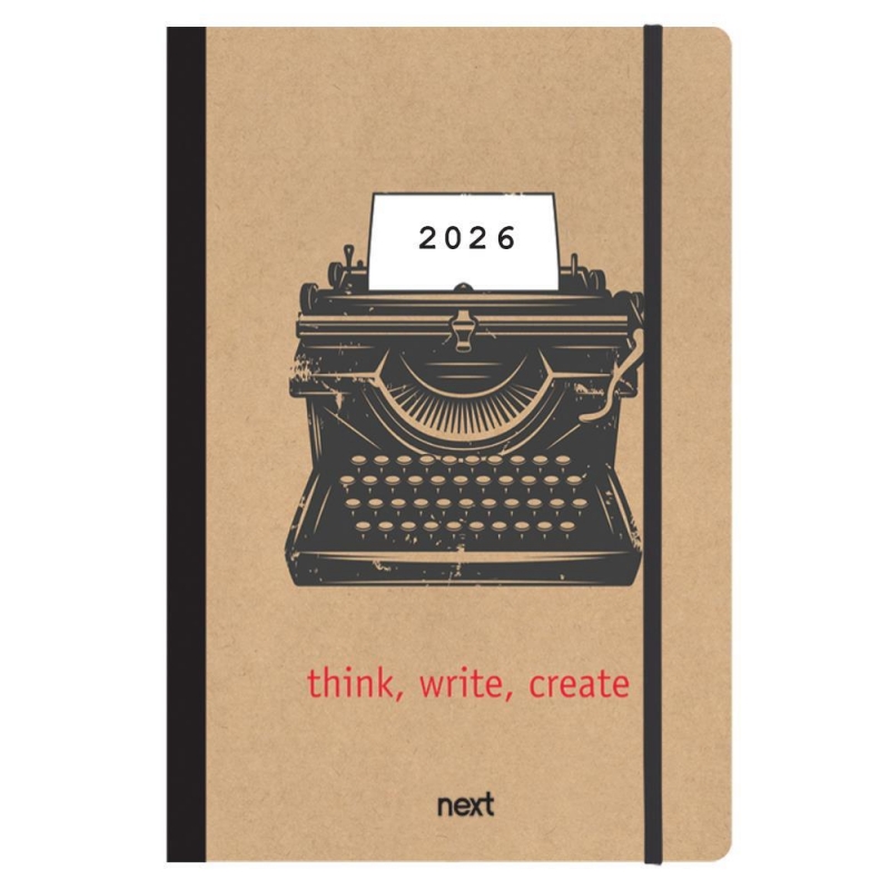 Next ημερολόγιο 2026 Trends Typing ημερήσιο flexi με λάστιχο 14x21εκ.