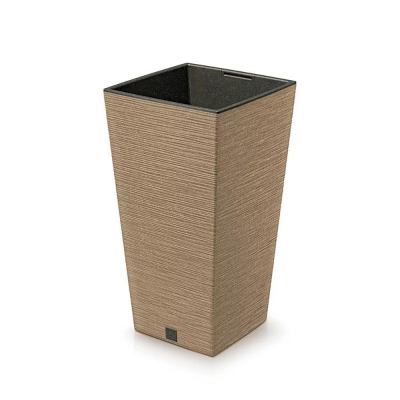 Γλάστρα - κασπώ FURU καφέ Y55x29,5x29,5εκ.