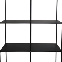 Ραφιέρα μεταλλική Nextdeco με 4 ράφια μαύρη Υ175x100x36εκ. Ραφιέρα μεταλλική Nextdeco με 4 ράφια μαύρη Υ175x100x36εκ.