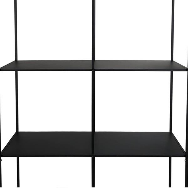 Ραφιέρα μεταλλική Nextdeco με 4 ράφια μαύρη Υ175x100x36εκ. Ραφιέρα μεταλλική Nextdeco με 4 ράφια μαύρη Υ175x100x36εκ.