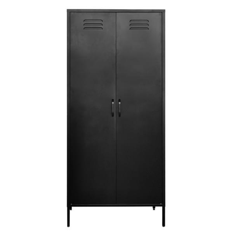 Ντουλάπα μεταλλική Nextdeco δίφυλλη μαύρη Υ170x76x50εκ. Ντουλάπα μεταλλική Nextdeco δίφυλλη μαύρη Υ170x76x50εκ.