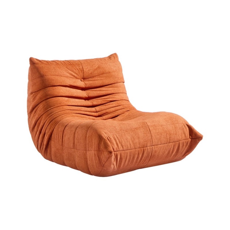 Compressed Nextdeco πολυθρόνα Togo πορτοκαλί Υ70x85x103εκ. Compressed Nextdeco πολυθρόνα Togo πορτοκαλί Υ70x85x103εκ.