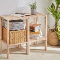 Έπιπλο πολλαπλών χρήσεων Nextdeco Natural μασίφ ξύλο 2 τεμάχια Υ60x35x35εκ. Έπιπλο πολλαπλών χρήσεων Nextdeco Natural μασίφ ξύλο 2 τεμάχια Υ60x35x35εκ.