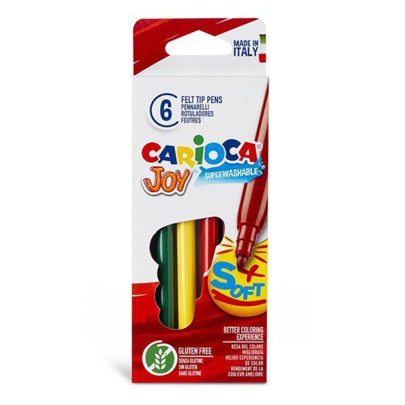 Carioca Joy μαρκαδόροι 6 χρωμάτων Carioca Joy μαρκαδόροι 6 χρωμάτων