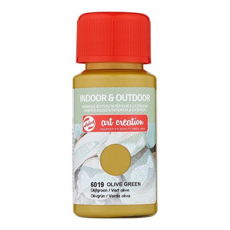 Talens χρώμα indoor/outdoor 6019 olive green 50ml Talens χρώμα indoor/outdoor 6019 olive green 50ml