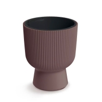 Γλάστρα - κασπώ Milly Round καφέ Y30,5 x Φ23,9εκ.