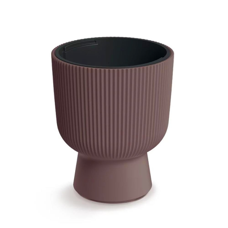 Γλάστρα - κασπώ Milly Round καφέ Y30,5 x Φ23,9εκ.
