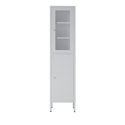 Ντουλάπι μεταλλικό Nextdeco με 2 πόρτες λευκό Υ180x35x30εκ.