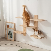 Ράφια αναρρίχησης γάτας Nextdeco Natural μασίφ ξύλο Υ150x68x31,8εκ.