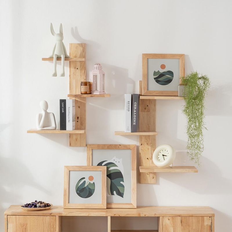 Ράφια αναρρίχησης γάτας Nextdeco Natural μασίφ ξύλο Υ150x68x31,8εκ.