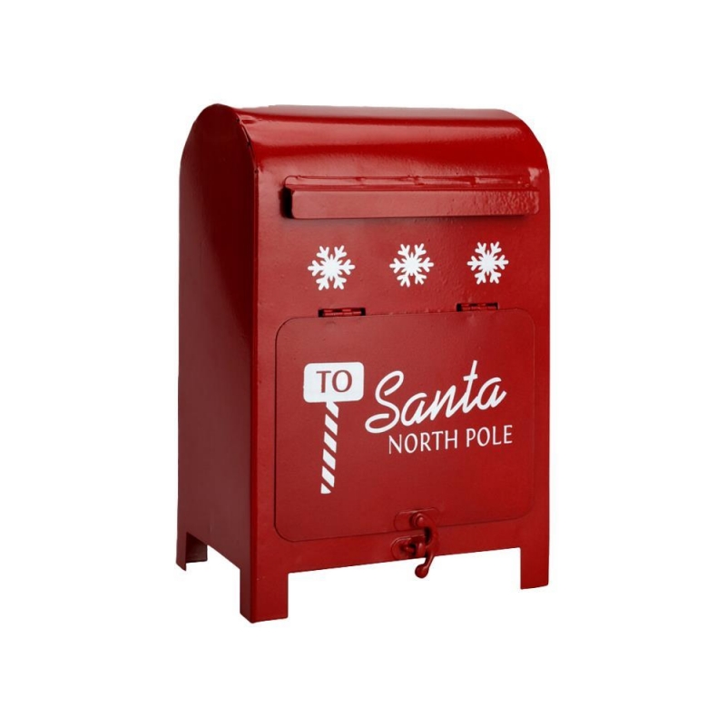 Χριστουγεννιάτικο γραμματοκιβώτιο Santa μεταλλικό κόκκινο Υ23x15x11,5εκ. Χριστουγεννιάτικο γραμματοκιβώτιο Santa μεταλλικό κόκκινο Υ23x15x11,5εκ.