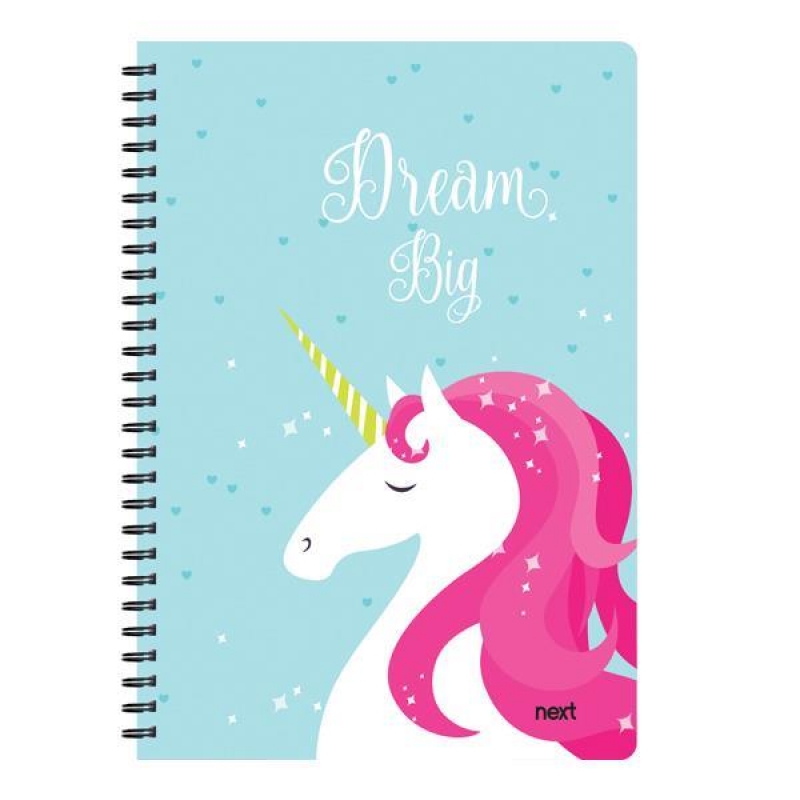 Next trends unicorn τετράδιο σπιράλ 3 θέματα 105 φύλλα 21x29εκ.