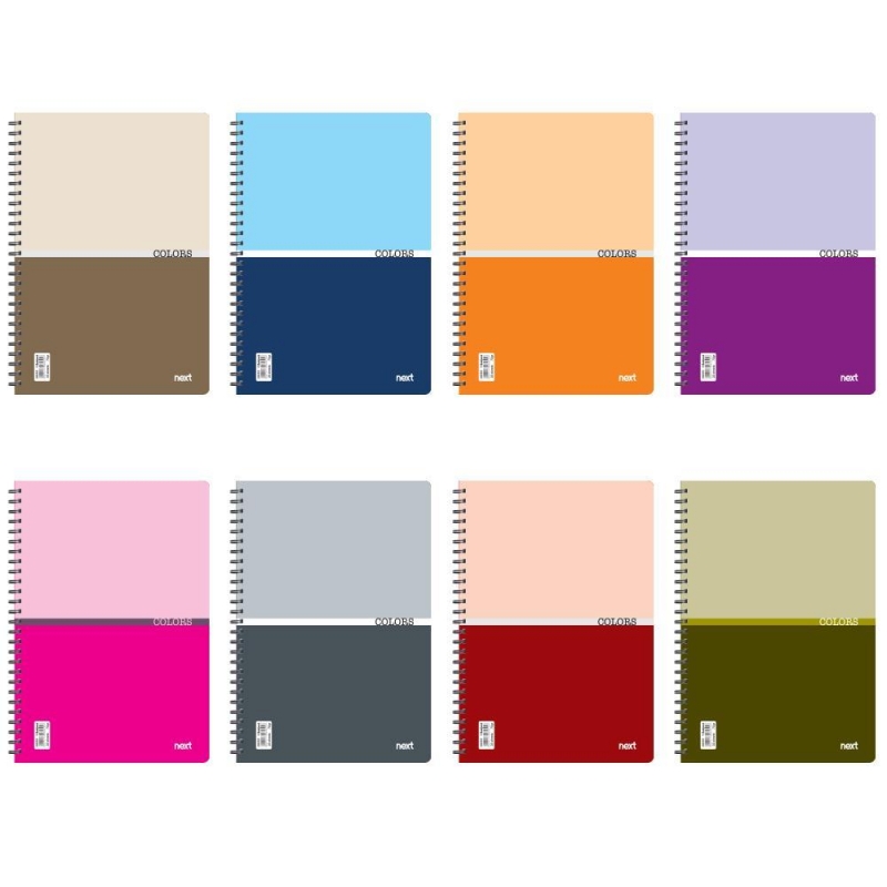Next colours τετράδιο σπιράλ 21x29εκ. 3θεμ. Next colours τετράδιο σπιράλ 21x29εκ. 3θεμ.