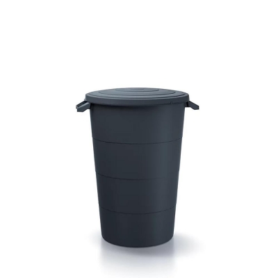 Κάδος απορριμάτων KEDEN μαύρος 120L Υ67x Φ 69,6εκ.