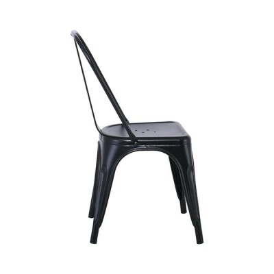 Καρέκλα μεταλλική Nextdeco Loft στοιβαζόμενη μαύρη 45x48xΥ85εκ Καρέκλα μεταλλική Nextdeco Loft στοιβαζόμενη μαύρη 45x48xΥ85εκ