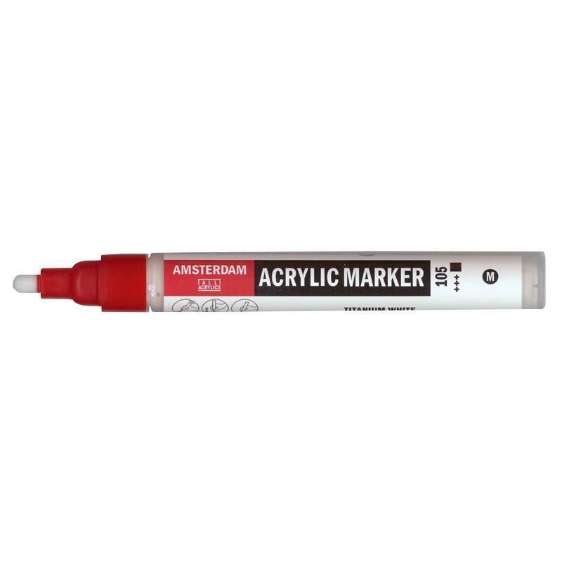 Talens amsterdam marker 105 titanium white medium Talens amsterdam marker 105 titanium white medium