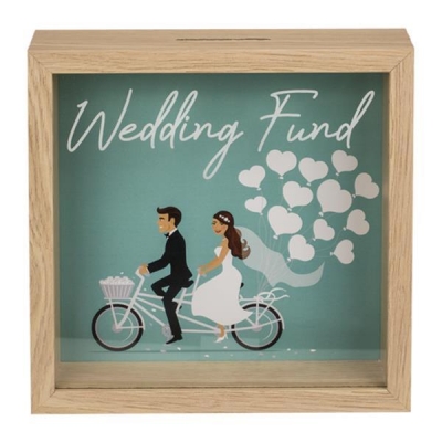 Κουμπαράς - κορνίζα ξύλινος Wedding Fund Υ20x20x5εκ. Κουμπαράς - κορνίζα ξύλινος Wedding Fund Υ20x20x5εκ.