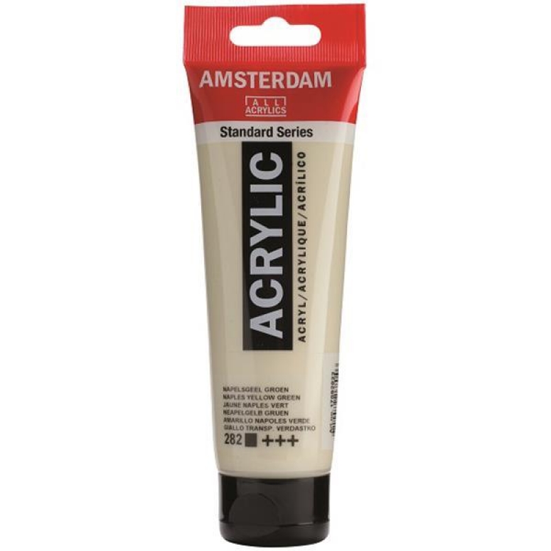 Talens amsterdam ακρυλικό χρώμα 282 naples yellow green 120ml Talens amsterdam ακρυλικό χρώμα 282 naples yellow green 120ml