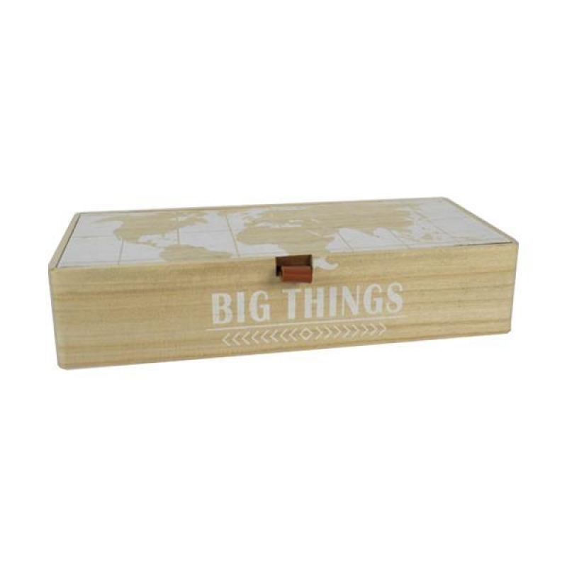 Κουτί διακοσμητικό ξύλινο "Big Things" Υ5x23x10ε Κουτί διακοσμητικό ξύλινο "Big Things" Υ5x23x10ε