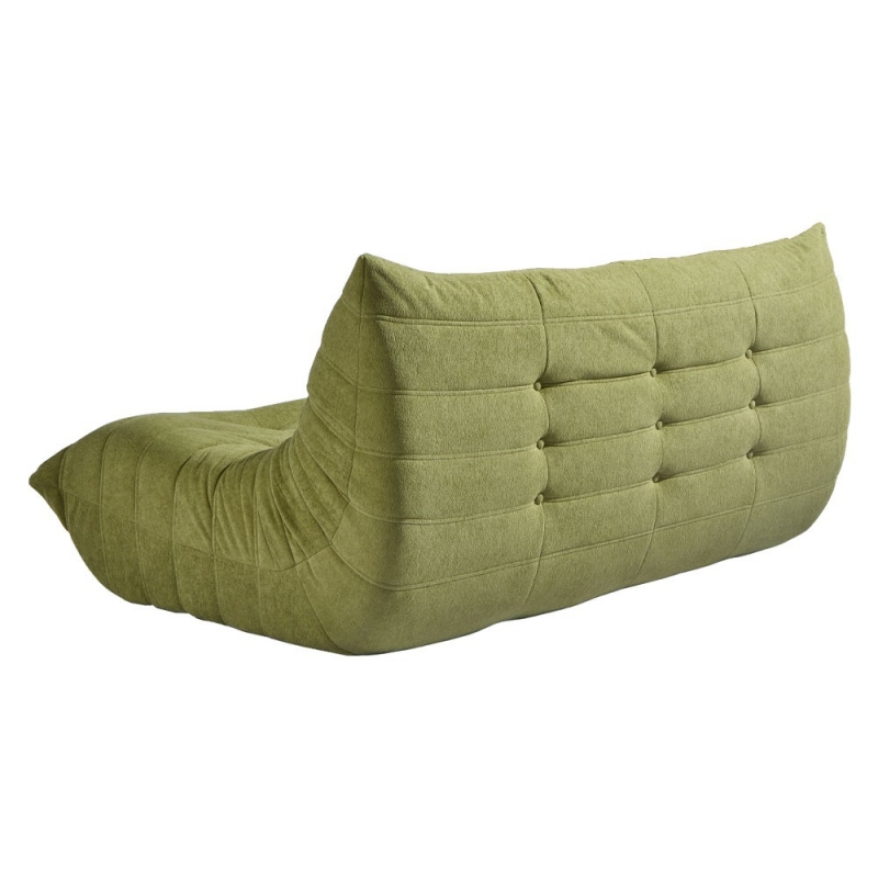 Compressed Nextdeco καναπές τριθέσιος Togo χακί Υ70x174x102εκ. Compressed Nextdeco καναπές τριθέσιος Togo χακί Υ70x174x102εκ.