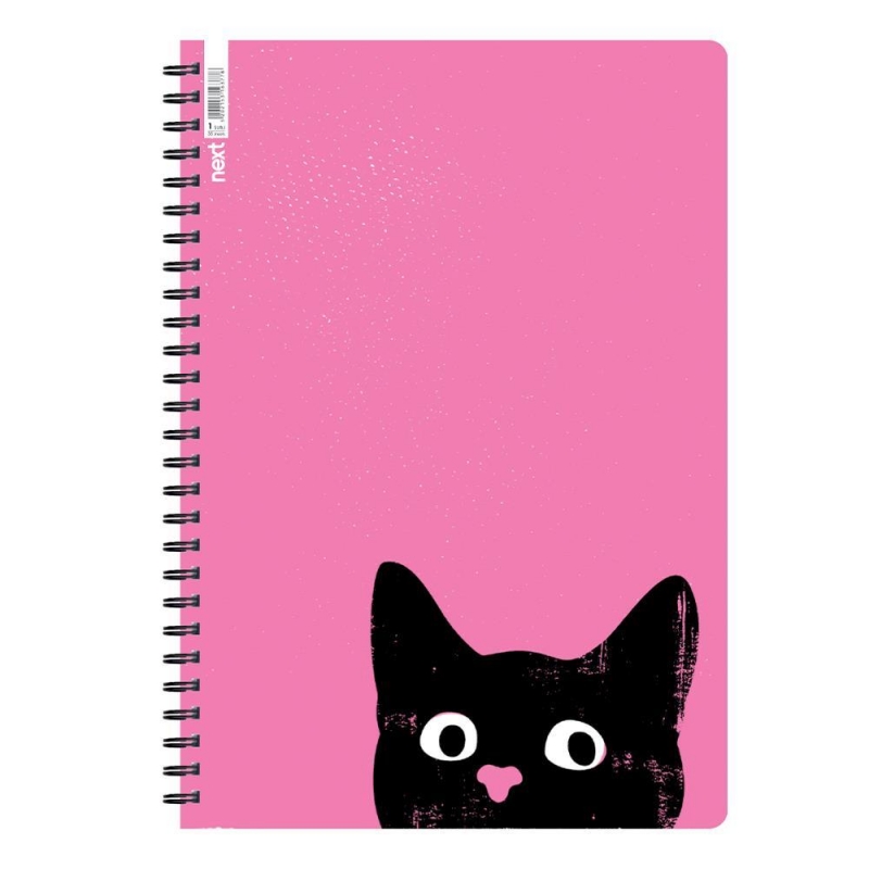 Next trends cat τετράδιο σπιράλ 3 θέματα 105 φύλλα 17x25εκ. Next trends cat τετράδιο σπιράλ 3 θέματα 105 φύλλα 17x25εκ.