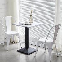 Καρέκλα μεταλλική Nextdeco Loft στοιβαζόμενη ivory 45x48xΥ85εκ Καρέκλα μεταλλική Nextdeco Loft στοιβαζόμενη ivory 45x48xΥ85εκ