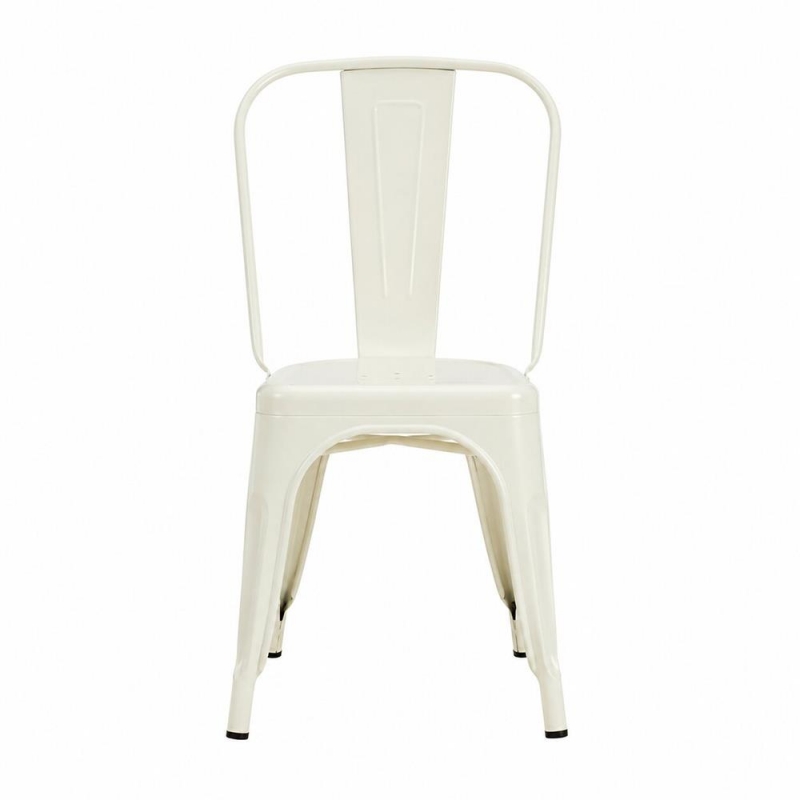 Καρέκλα μεταλλική Nextdeco Loft στοιβαζόμενη ivory 45x48xΥ85εκ Καρέκλα μεταλλική Nextdeco Loft στοιβαζόμενη ivory 45x48xΥ85εκ