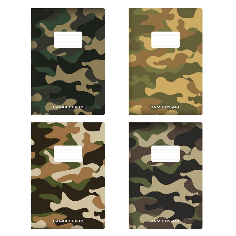 Next τετράδιο καρφίτσα Camouflage 21x29εκ. 40φυλ.