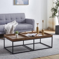 Τραπέζι Nextdeco επιφάνεια από MDF Υ40x110x60εκ. Τραπέζι Nextdeco επιφάνεια από MDF Υ40x110x60εκ.