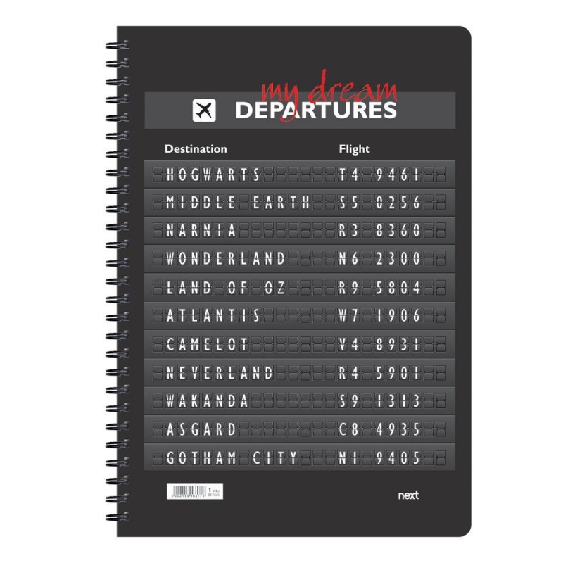 Next trends destinations τετράδιο σπιράλ 3 θέματα 105 φύλλα 21x29εκ.