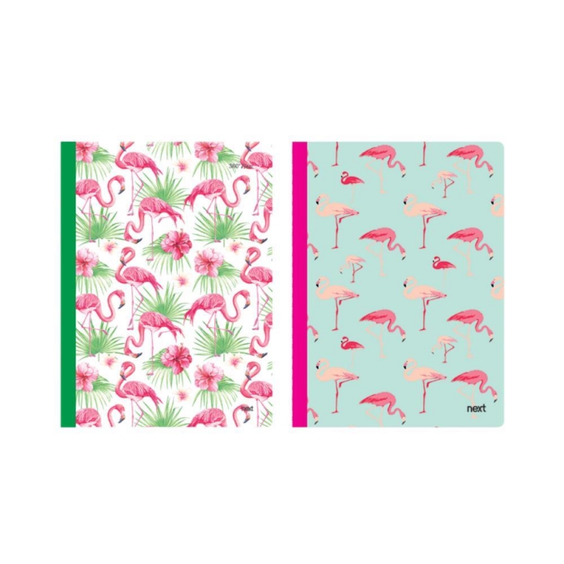 Next flamingo 360° τετράδιο flexi 17x25εκ.128σελ. 2θ