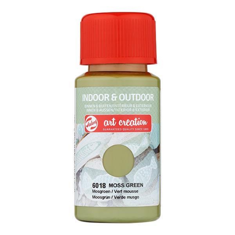 Talens χρώμα indoor/outdoor 6018 moss green 50ml