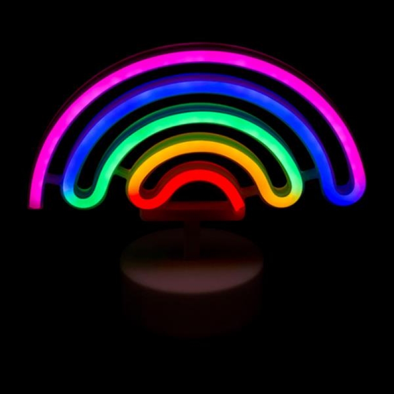 Φωτιστικό neon "ουράνιο τόξο" με μπαταρίες 23x10xΥ19,5εκ. Φωτιστικό neon "ουράνιο τόξο" με μπαταρίες 23x10xΥ19,5εκ.