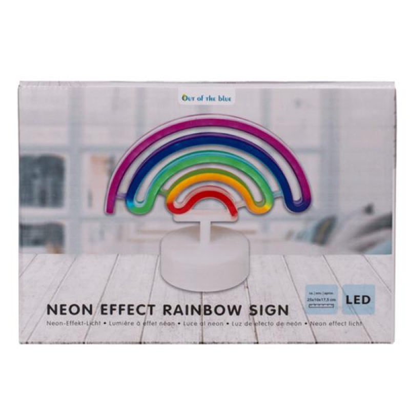 Φωτιστικό neon "ουράνιο τόξο" με μπαταρίες 23x10xΥ19,5εκ. Φωτιστικό neon "ουράνιο τόξο" με μπαταρίες 23x10xΥ19,5εκ.