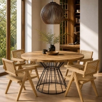 Τραπέζι Nextdeco Kai ξύλο teak Υ78x∅120εκ. Τραπέζι Nextdeco Kai ξύλο teak Υ78x∅120εκ.