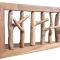 Κρεμάστρα τοίχου Nextdeco Tribeca από ανακυκλωμένο ξύλο teak Υ25x11/8x50εκ.
