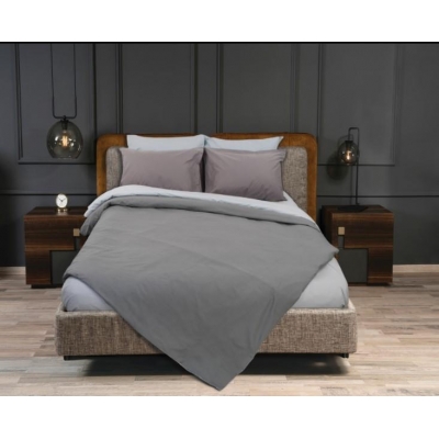 Σετ σεντόνια υπέρδιπλα RAINBOW Grey-Ice grey από 50% βαμβάκι 220x250εκ. Σετ σεντόνια υπέρδιπλα RAINBOW Grey-Ice grey από 50% βαμβάκι 220x250εκ.