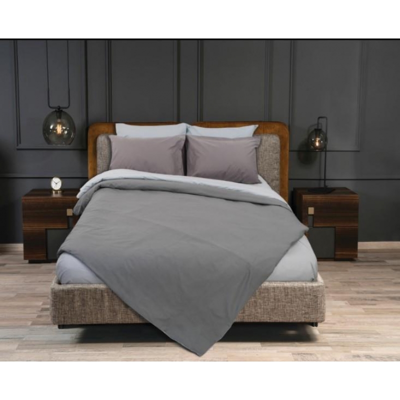 Σετ σεντόνια υπέρδιπλα RAINBOW Grey-Ice grey από 50% βαμβάκι 220x250εκ. Σετ σεντόνια υπέρδιπλα RAINBOW Grey-Ice grey από 50% βαμβάκι 220x250εκ.