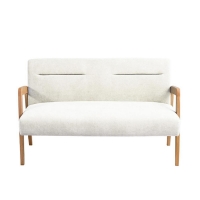 Καναπές διθέσιος Nextdeco Natural μασίφ ξύλο λευκός Υ78,5x127,6x72,5εκ. Καναπές διθέσιος Nextdeco Natural μασίφ ξύλο λευκός Υ78,5x127,6x72,5εκ.