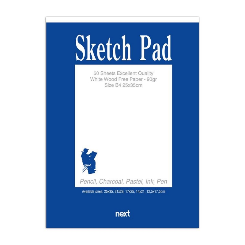 Next sketch pad-μπλοκ σχεδίου 50φ 90γρ 17,5x25εκ.